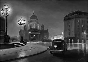 Ночь в Ленинграде. 1960-ые. 